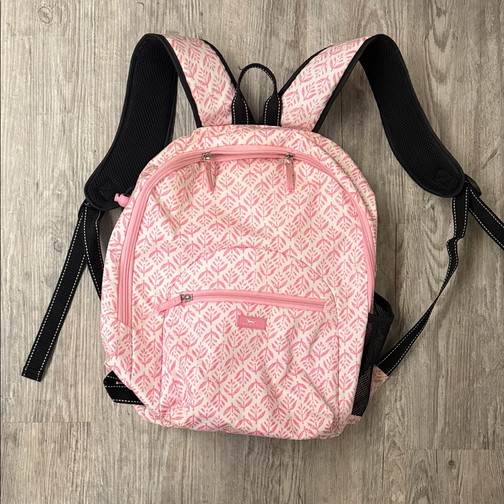 Scout Coral Leaf Print Backpack